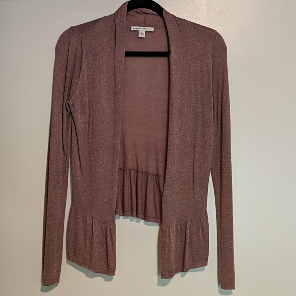 Shimmery cardigan banana republic sz small
